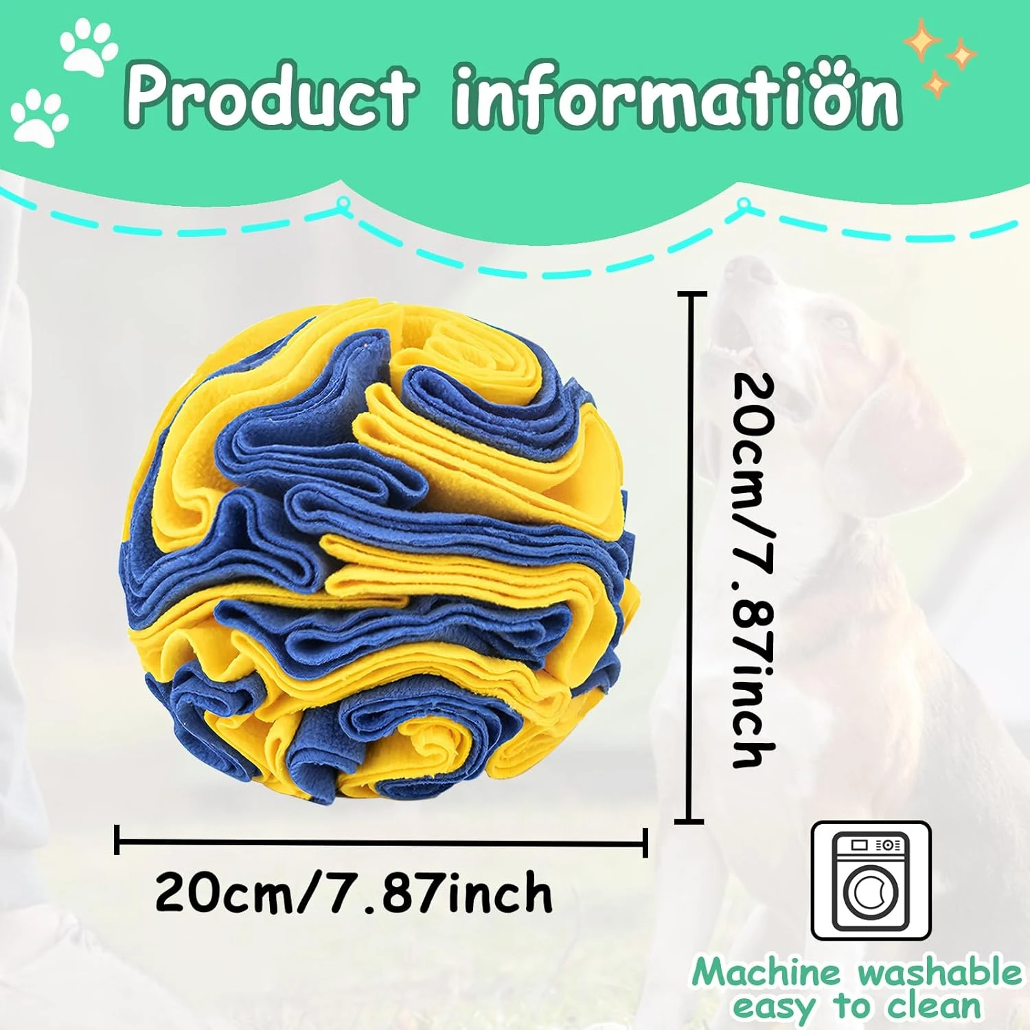 Colorful and Vibrant Oreos Snuffle Ball Toy - Exciting Interactive Design for Small to Medium-Sized Dogs - Enhances Foraging Ski