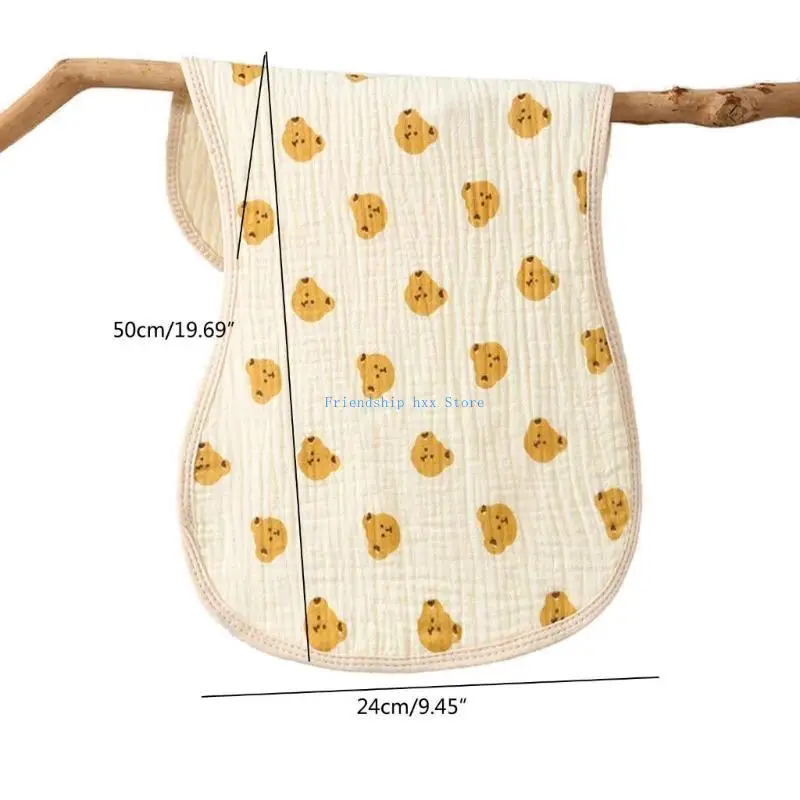 F1CB مناشف وجه كبيرة للأطفال، منشفة للتجشؤ، قماش تجشؤ فائق الامتصاص