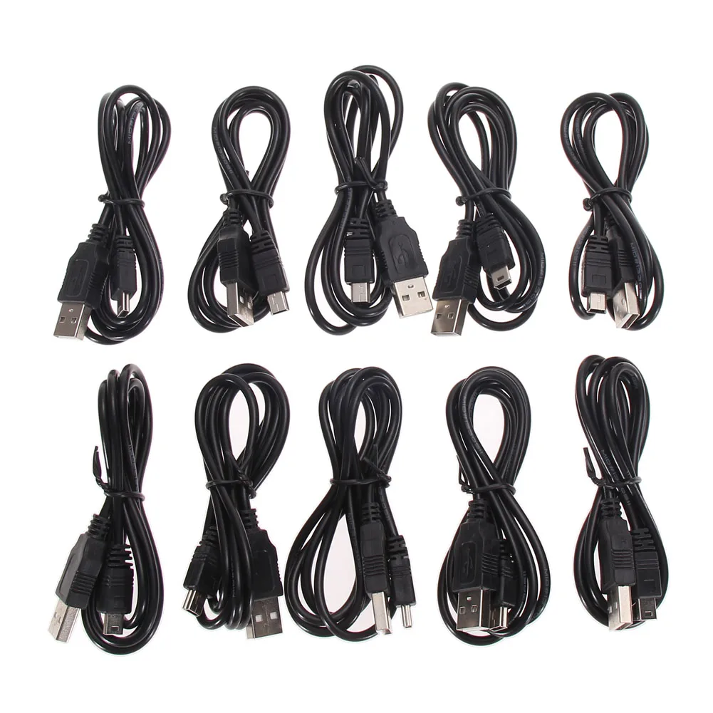 10 قطعة كابل شاحن USB الحبل 1 متر كابل الطاقة شحن سريع كابل USB كابل شحن لوحدة تحكم بلاي ستيشن 3 PS3