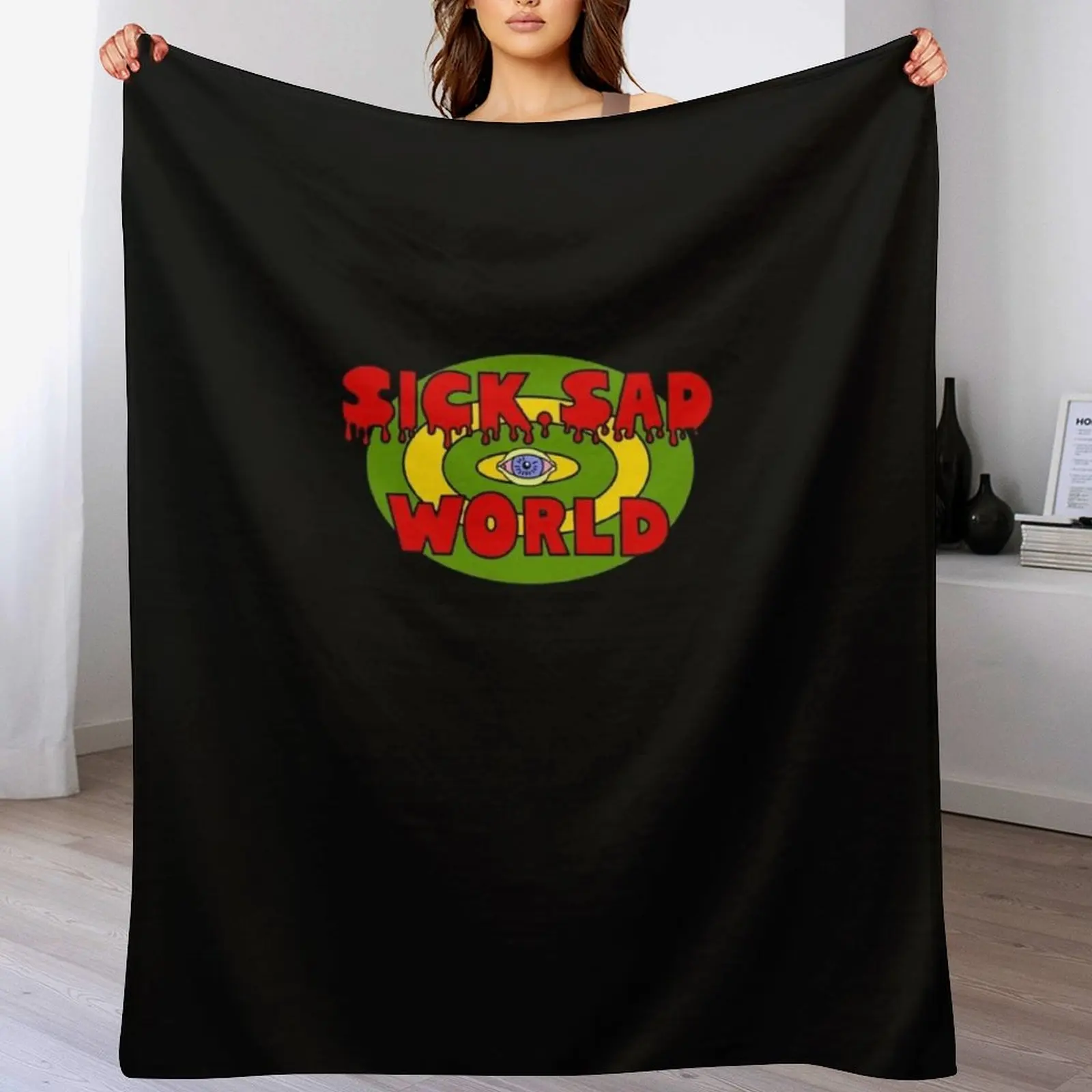 Sick, Sad World Throw Blanket Nap Extra Large Throw anime for babies Blankets