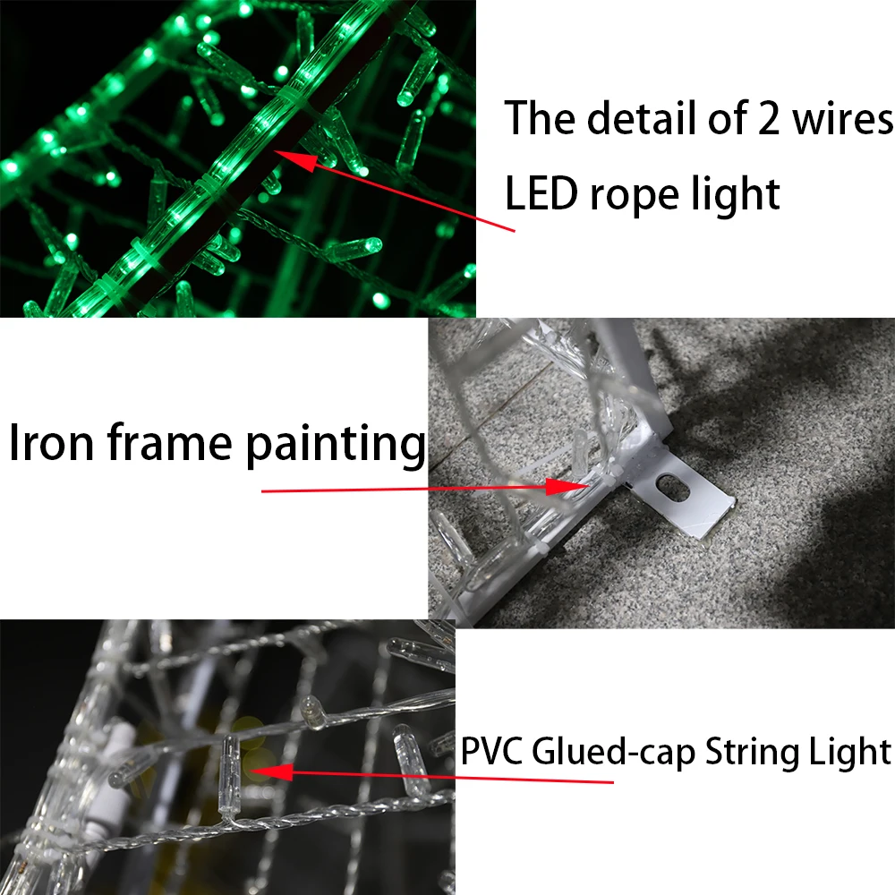 Christmas Halloween Tree Arch Decoration Pattern Lights Commercial Street Festival Outdoor