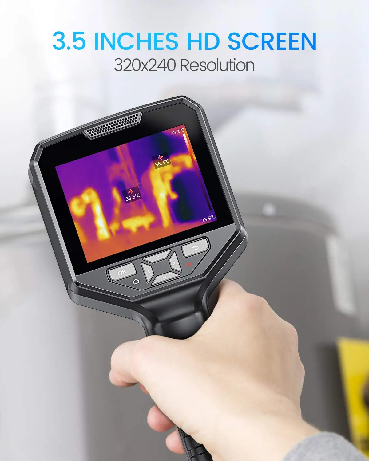 Teslong 3.5inch LCD Thermographic Camera Heat Digital Thermal Camera Image with IR