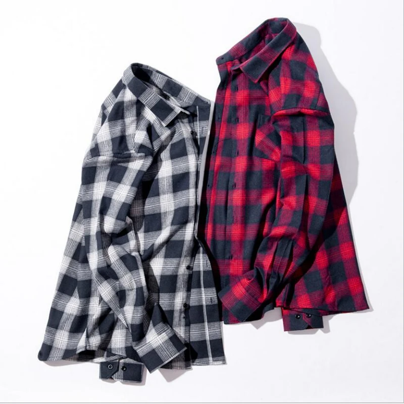 2023 Men Flannel Plaid Shirt Soft Comfort Slim Fit Styles Man Cotton Spring Autumn Casual Long Sleeve Shirts