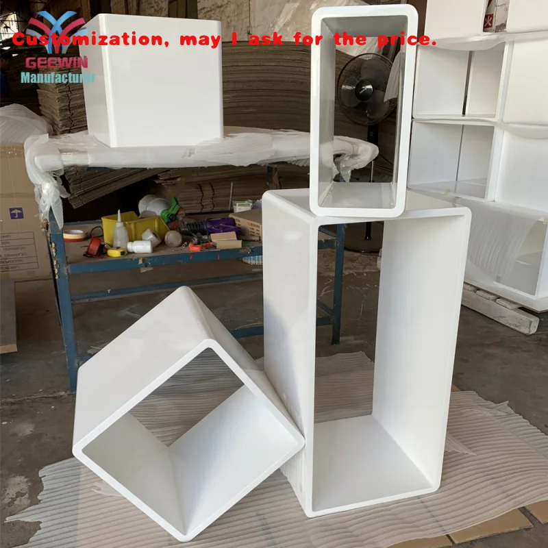 custom.Hot Sale Retail Clothing Shop Fitting Display Stand Wooden Cube Shelf Jeans