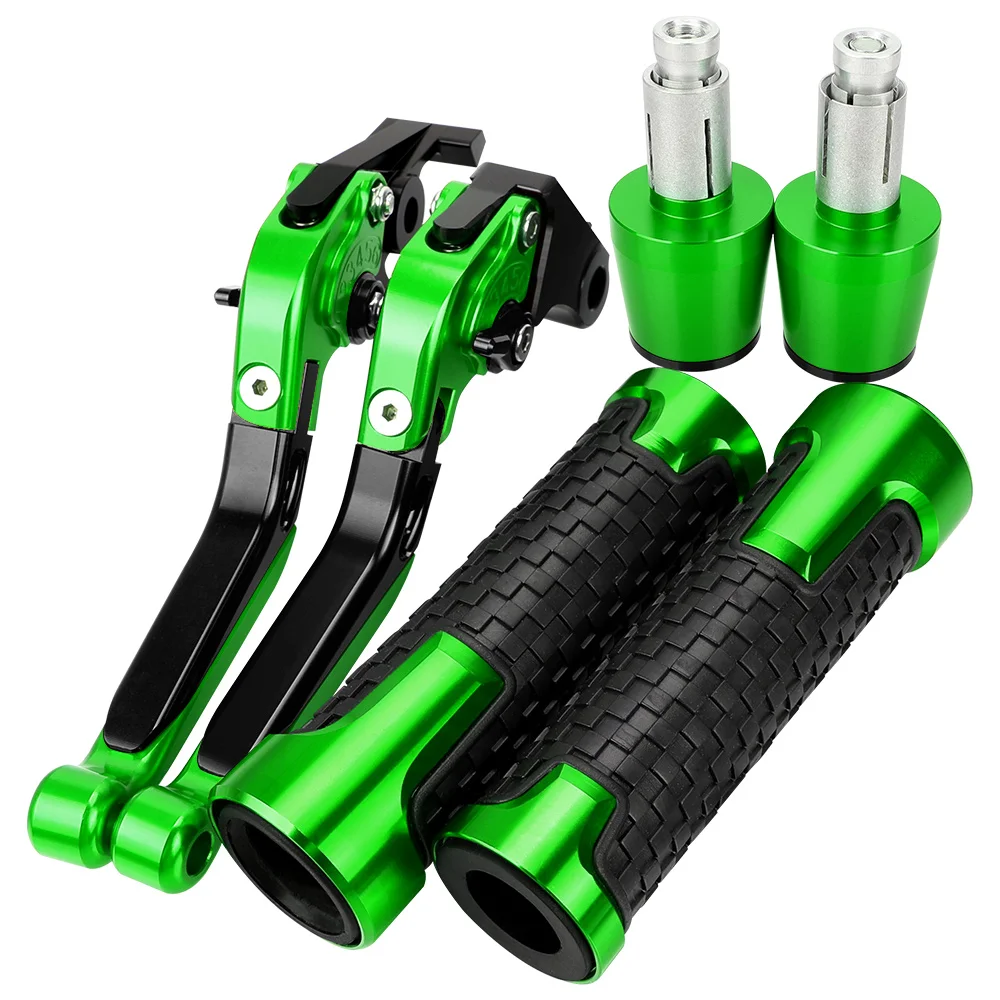 

For KAWASAKI NINJA ZX6R 2007 -2009 2010 2011 2012 2013 2014 2015 2016 Motorcycle Brake Clutch Levers Handlebar Grips ends ZX-6R