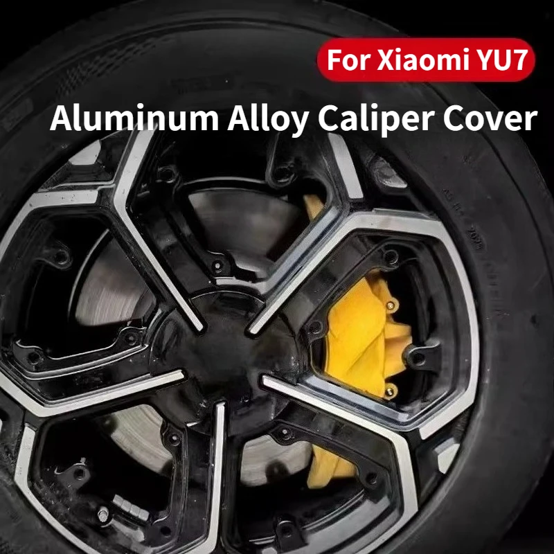 For Xiaomi YU7 SU7 Car Brake Caliper Cover Aluminum Alloy Front and Rear Wheel Hub Decor Caliper Shell Protector Accessories