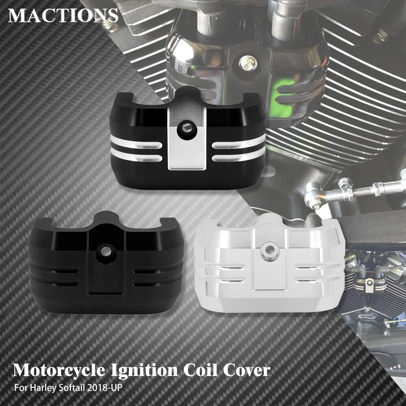 Ignition Coil Cover Motorcycle Trim For Harley Softail Breakout FXBRS Fat Bob 114 FXFBS FXDF Street Bob FXDB Slim FLS 2018-2024