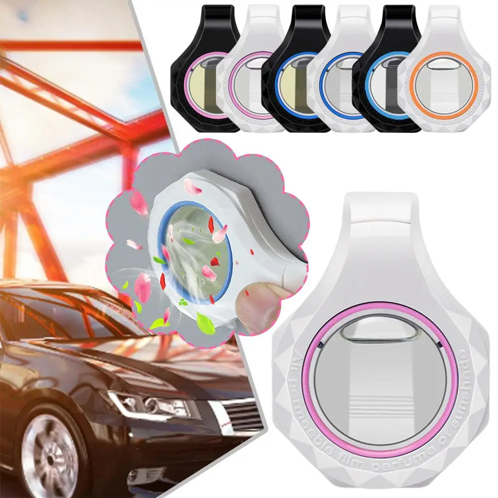 

Creative Car Sun Visor Perfume Clip Air Freshener Lasting Accessories Styling Fragrance Odors Remove Auto Interior S8E3