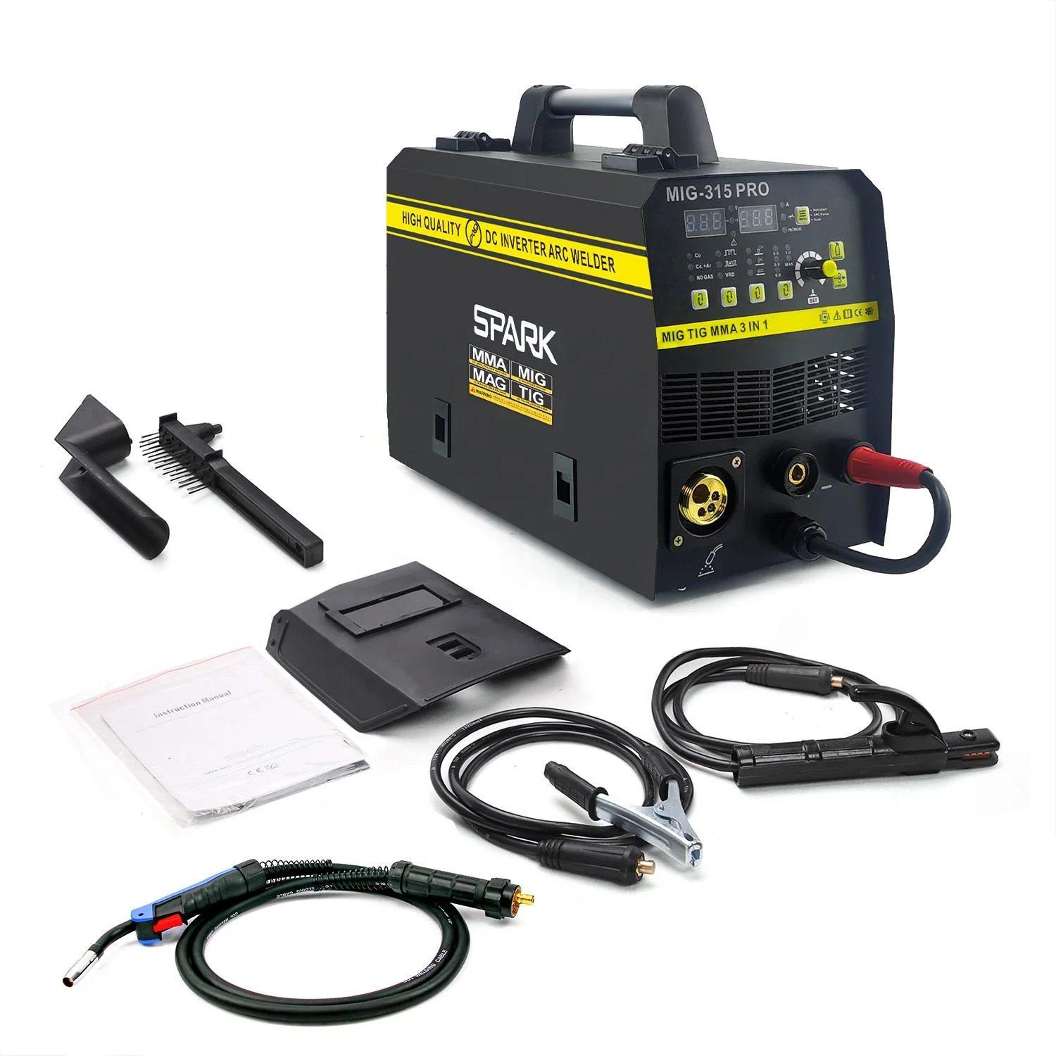 Spark 200A welding machine soldering iron welder s 3 IN 1 MMA/MIG/TIG inverter   arc welders