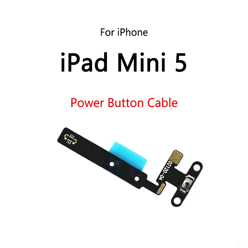 Power Button Switch Volume Mute Button On / Off Flex Cable For iPad Mini 5 A2133