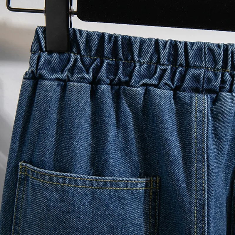 Jeans décontractés taille haute pour femmes, mode printemps, style coréen, basiques, denim adt, sarouel féminin, nouvelle arrivée, B3682, 2024