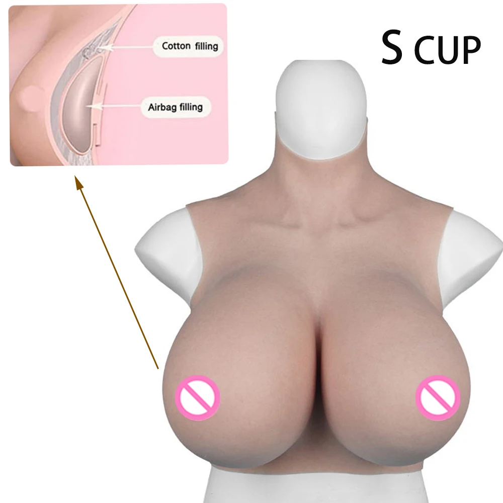 Fake Boobs S Cup Realistic Silicone Huge Breast Forms Male to Female for Cosplay Transgender Crossdressers Drag Queen Shemale