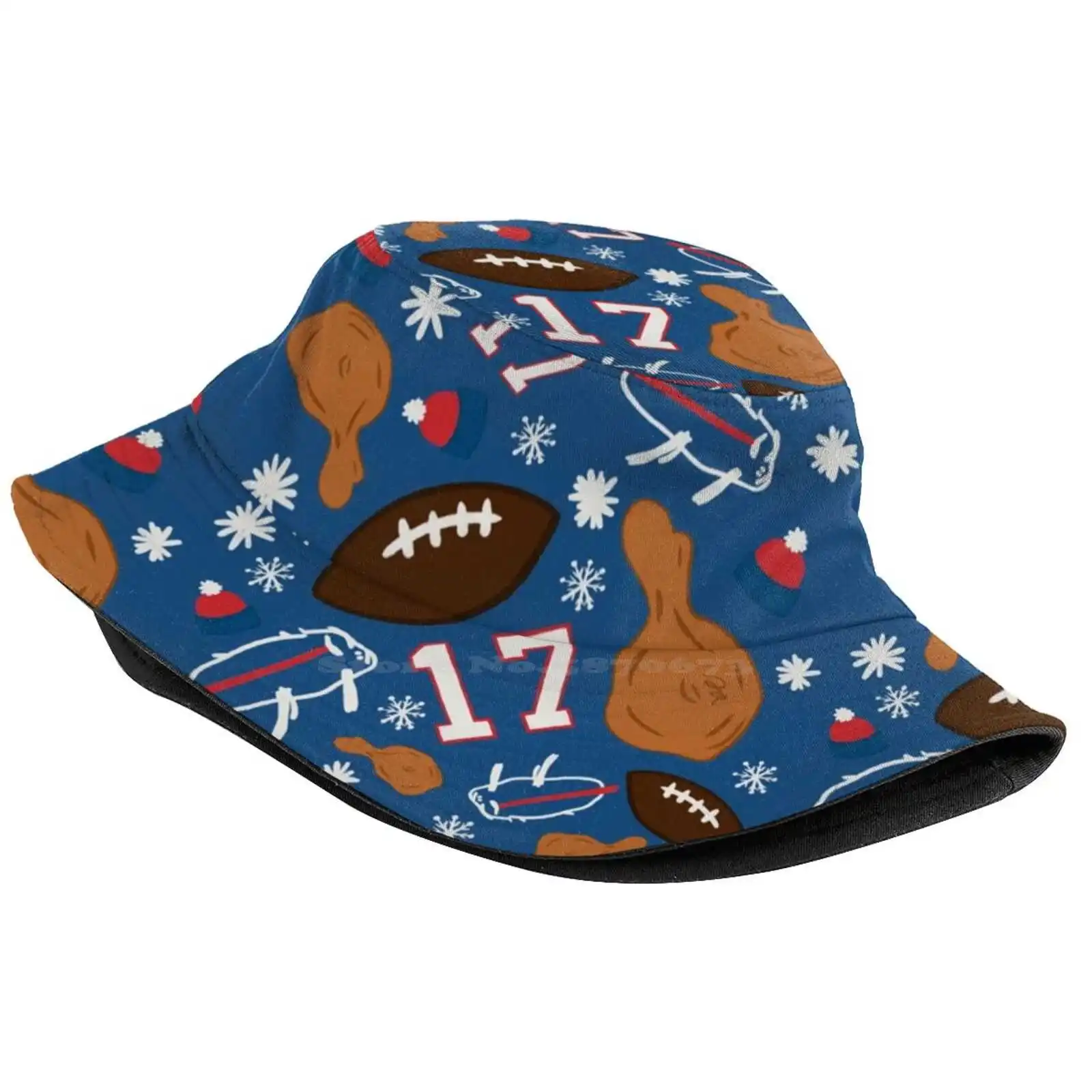 Let'S Go Buffalo Pattern Sun Cap Fisherman Hat Bucket Hats Lets Go Buffalo Josh Allen 17