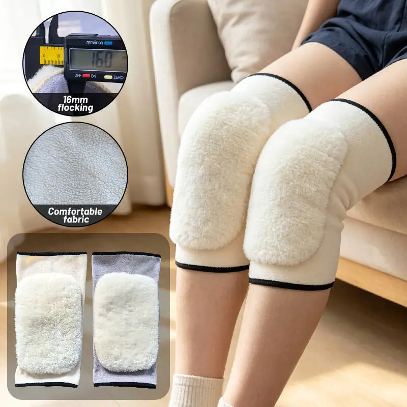 Ultra Thickened Warm Thermal Fleece Leg Sleeves for Home Air Conditioned Room Large Plus Size Faux Wool Cold Protection Men Wome