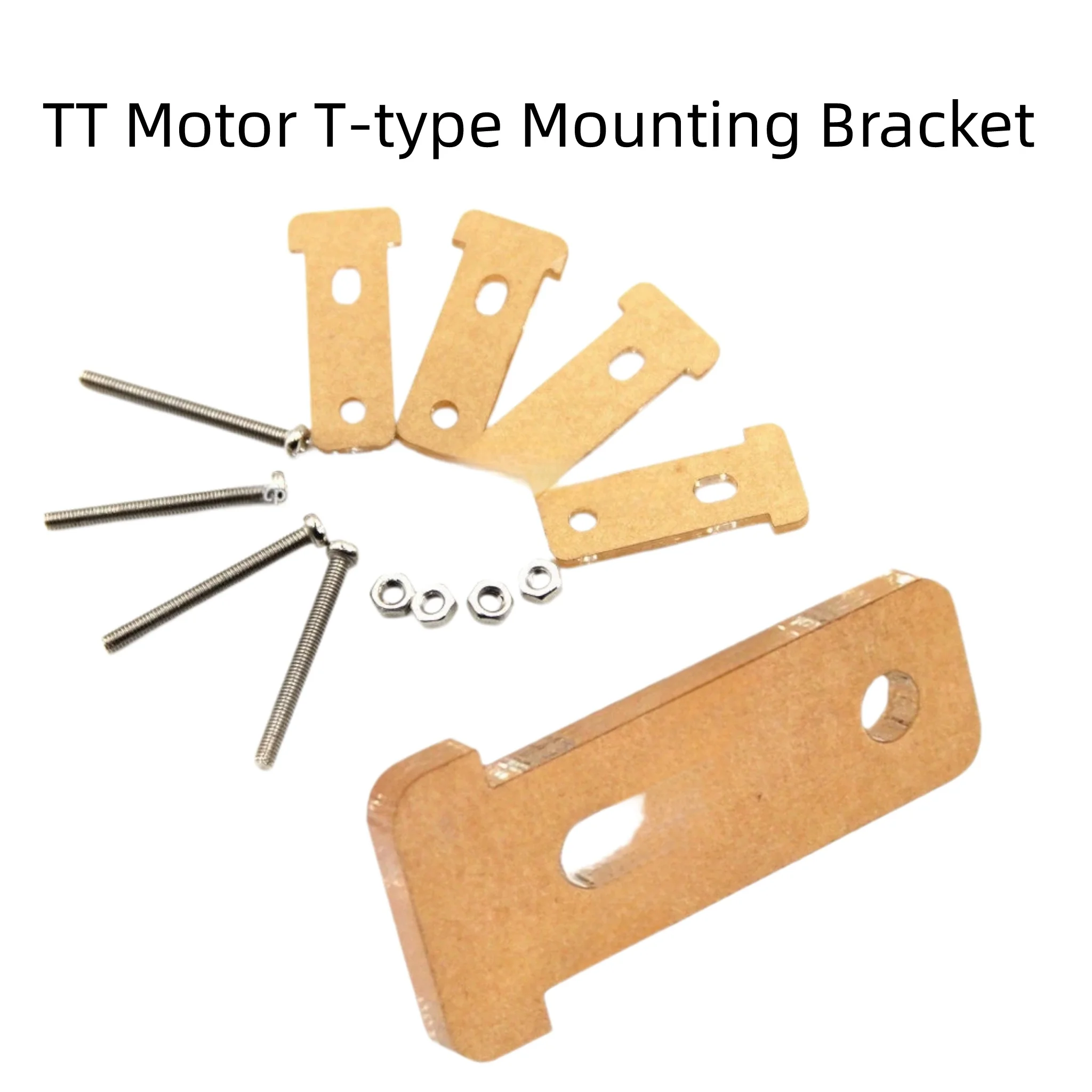 TT Gear Motor T-Type Mount Bracket with M3*30 Screws Nuts for Smart Car Chassis Acrylic Base DIY Robot Project