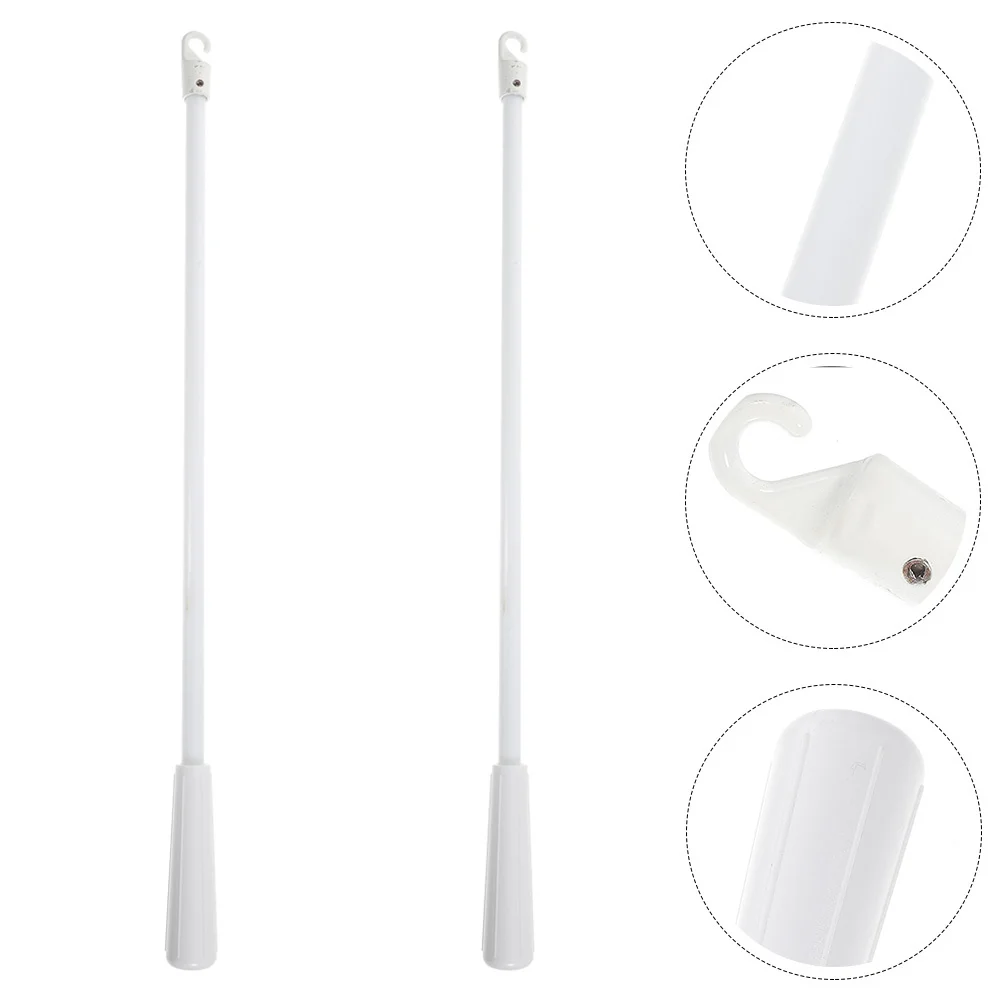 

3Pcs Fiberglass Blind Stick Replacement Heavy Duty Curtain Pull Rod Hook Vertical Blind Tilt Wand Curtain Pull Wand