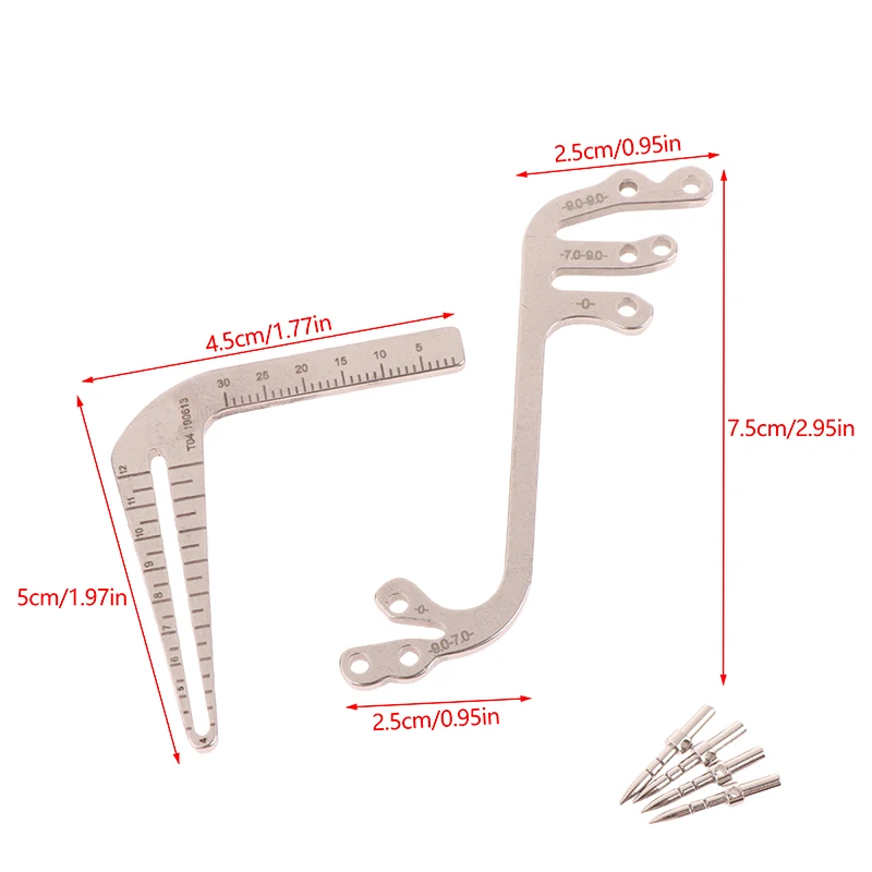 Regla de calibre Dental, localizador de implante, guía de posicionamiento quirúrgico, regla de posicionamiento de perforación, Kit de extensión de profundidad paralela