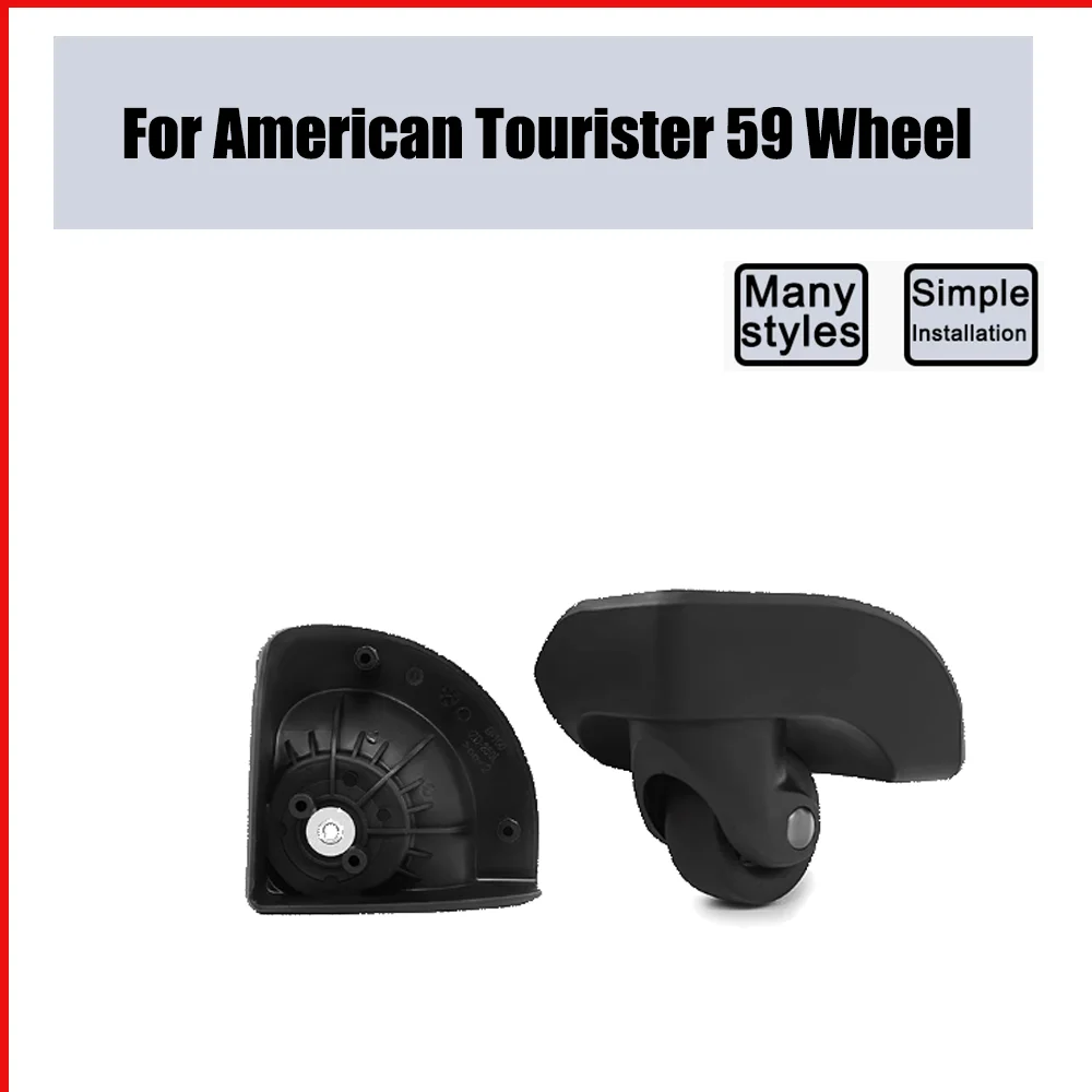 For American Tourister 59 Trolley Case Wheel Pulley Sliding Casters Universal Luggage Wheel Silent Smooth Wear-resistant