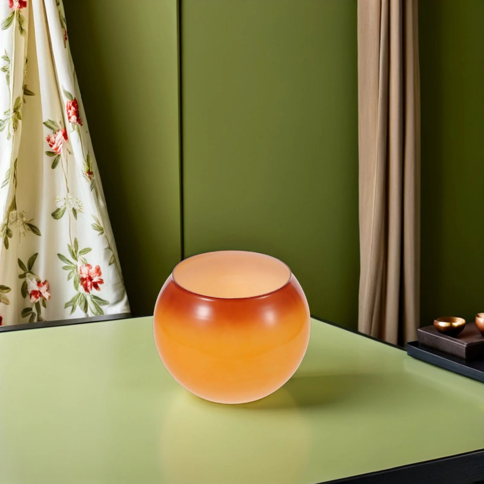 استبدال عاكس الضوء الزجاجي E27 ثقب مزدوج كرة مستديرة قلادة ضوء لغرفة الطعام غطاء ديكور ضوء دافئ ناعم #2