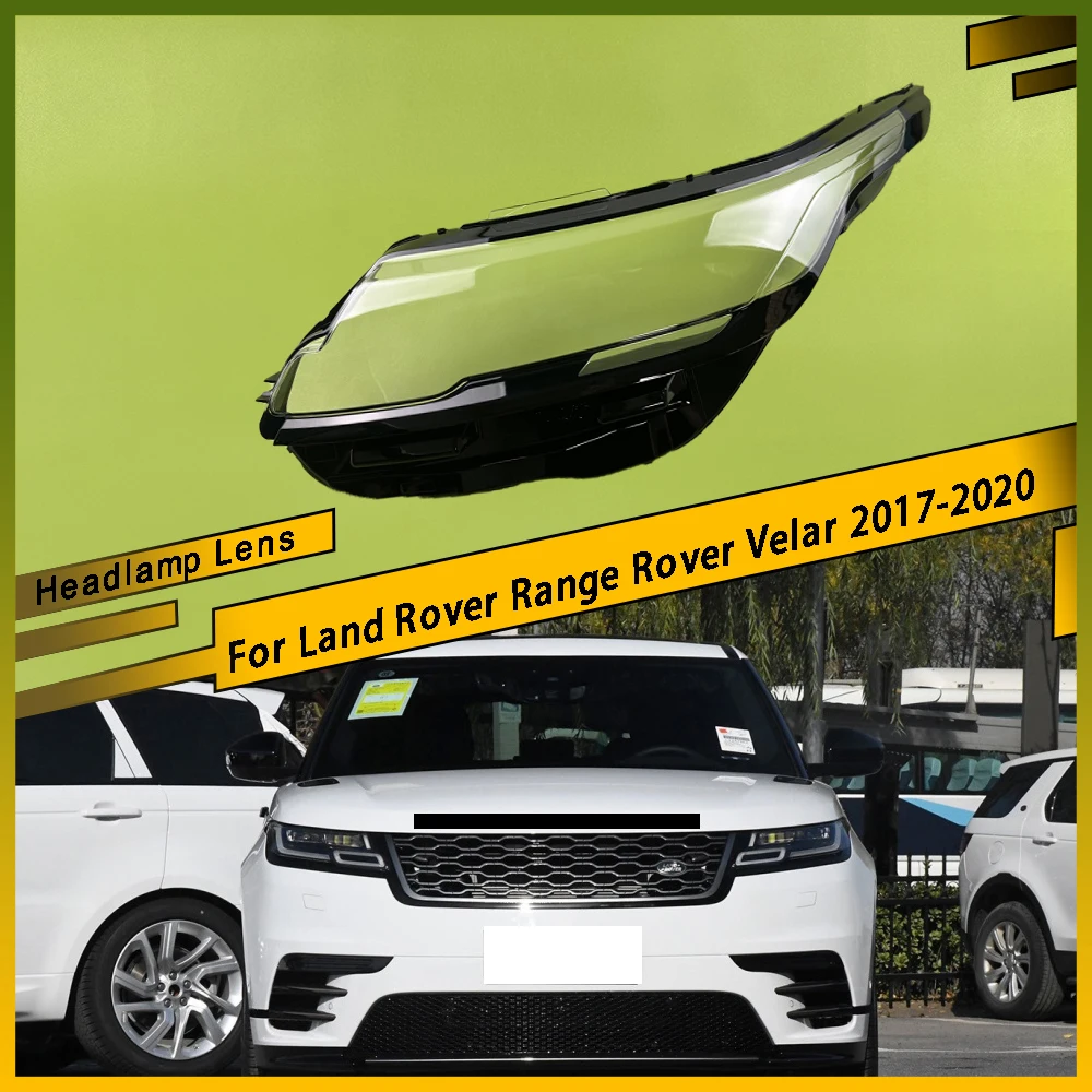 

For Land Rover Range Rover Velar 2017 - 2020 Headlamp Light Case Transparent Lampshade Lamp Shell Headlight Lens Glass Cover