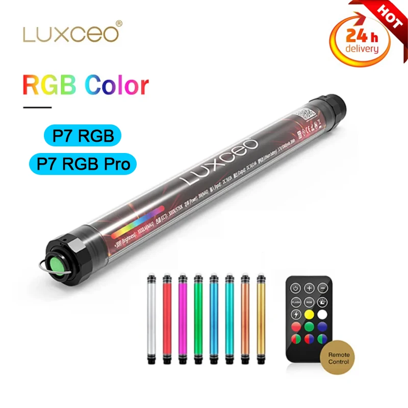 

LUXCEO P7 RGB Pro Waterproof RGB Light Wand P7RGB Handheld Lighting Stick RGB LED Video Light tube Colorful for Photography