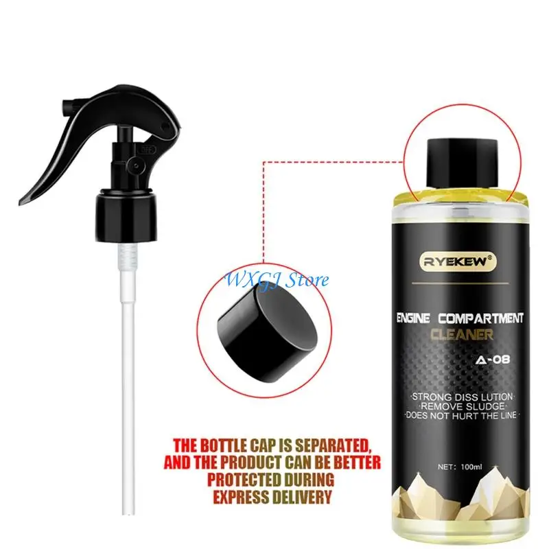 

37JE Fast Acting Universal Car Engine Compartment Cleaner Dissolves Dirt 100ml Spraye