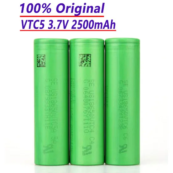 

100% original rechargeable power battery 18650 3.7V VTC5 2500mAh suitable for replacing flashlights and toy cars