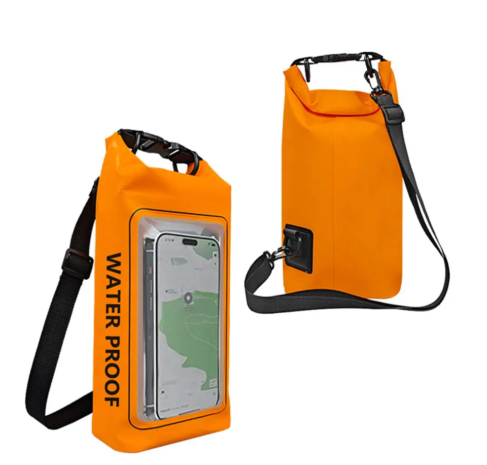 2L/5L Wasserdichte Trockentasche mit Touchscreen, Schwimmen, wasserdichte PVC-Tasche, Rafting, schwimmende Outdoor-Sporttasche, Aufbewahrungstasche für Surfbrett und Kajak – Detail 20