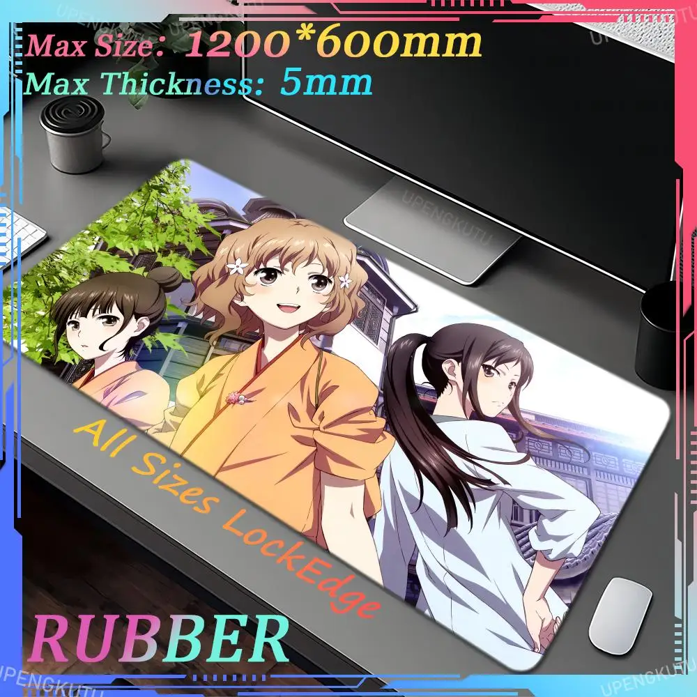 Hanasaku iroha 1200X600X5MM Mouse Office accessories Pad Floor mats Oversized Locked edge pads Desk mats Gaming Mouse Pad