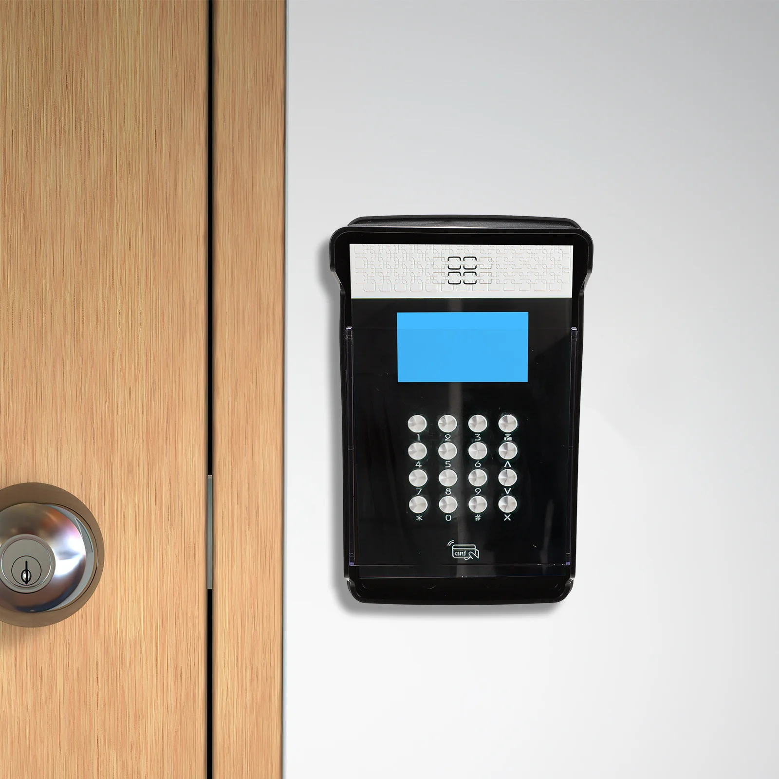 

Plastic Doorbell Cover Waterproof Outdoor Protector Rainproof Sunproof Shield for Door Access Attendance Machine Use