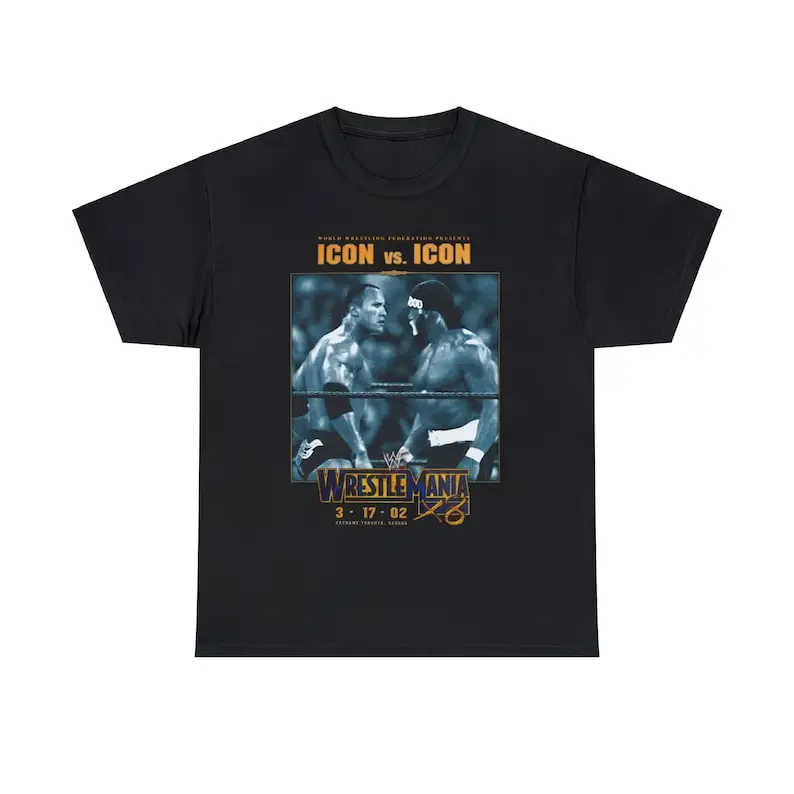 The Rock  Hulk Hogan WrestleMania X8 T-Shirt