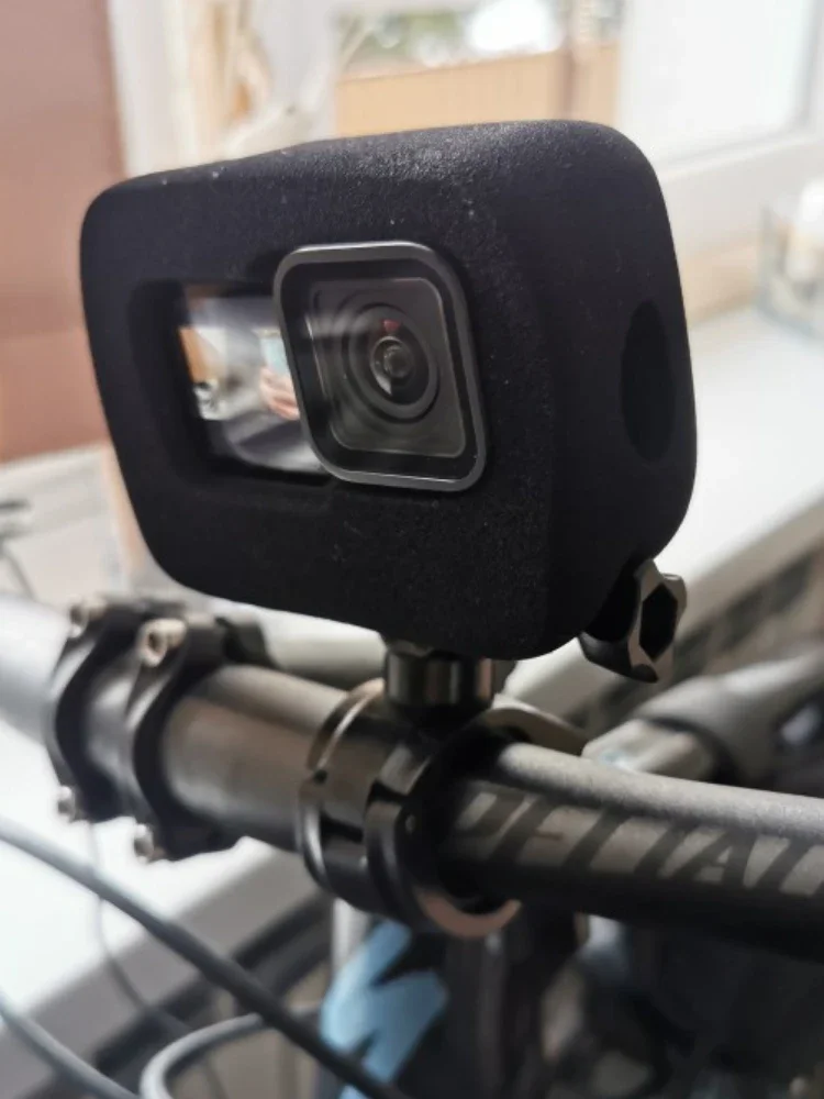 360 graus de rotação bicicleta motocicleta guiador lidar com barra montagem titular para gopro hero