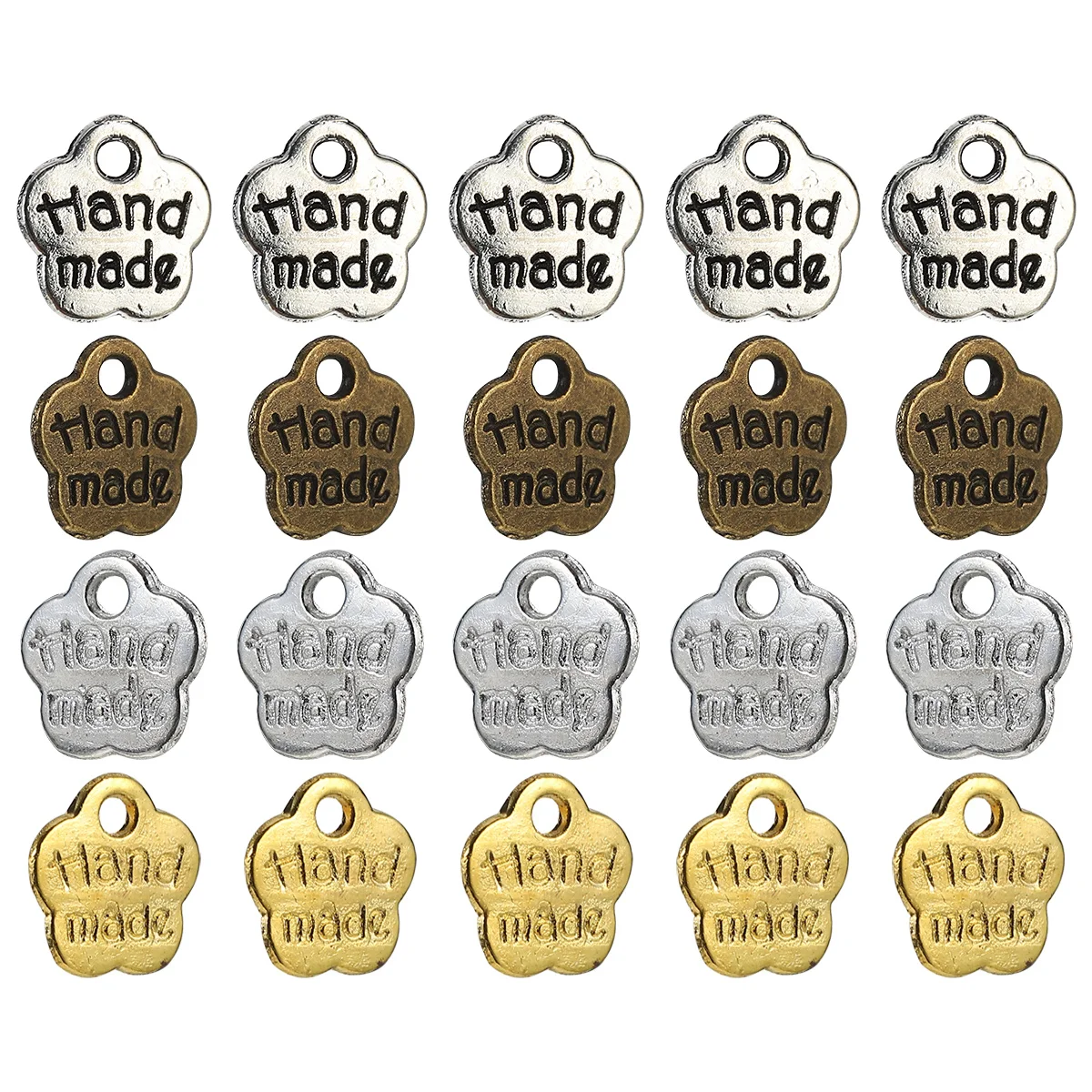 

200Pcs Alloy Pendant Charms Simple Design DIY Jewelry Making Hand Made Charms for Necklaces Bracelets Earrings Accessories