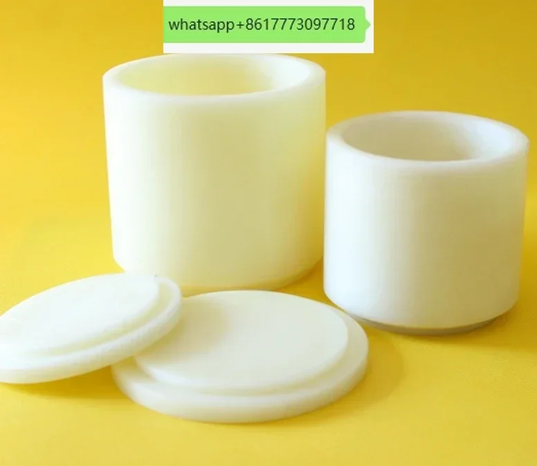 Al2O3 Cylindrical Aluminium Oxide Ceramic Ball Jars Mill Tank Pot Jar For Grinding Crunching Mixing Customize