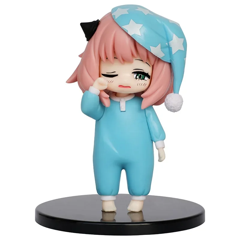 Spyonix family Kawaii Anya Forger con Sleepcoat Anime Action Figure Toys 13CM