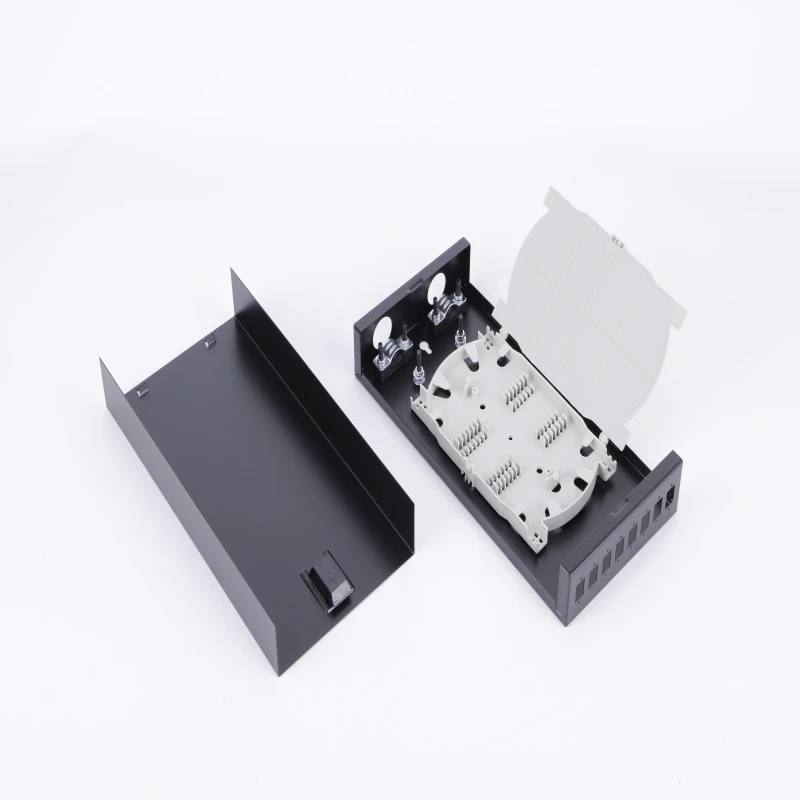 3 pces 8 portas sc lc terminal de cabo óptico caixa vazia ao ar livre caixa de metal montada na parede para equipamentos de fibra óptica