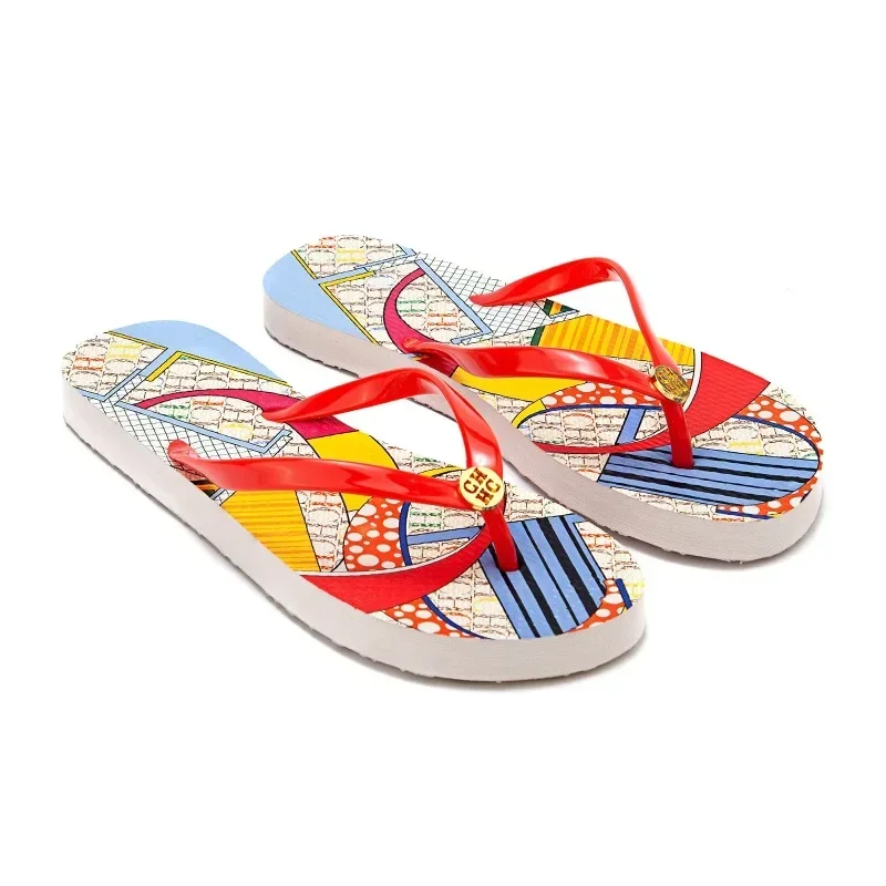 Summer Women Flip Flops High Quality Durable Luxury Design Minimalist Multi Color Flat Sandals Beach
