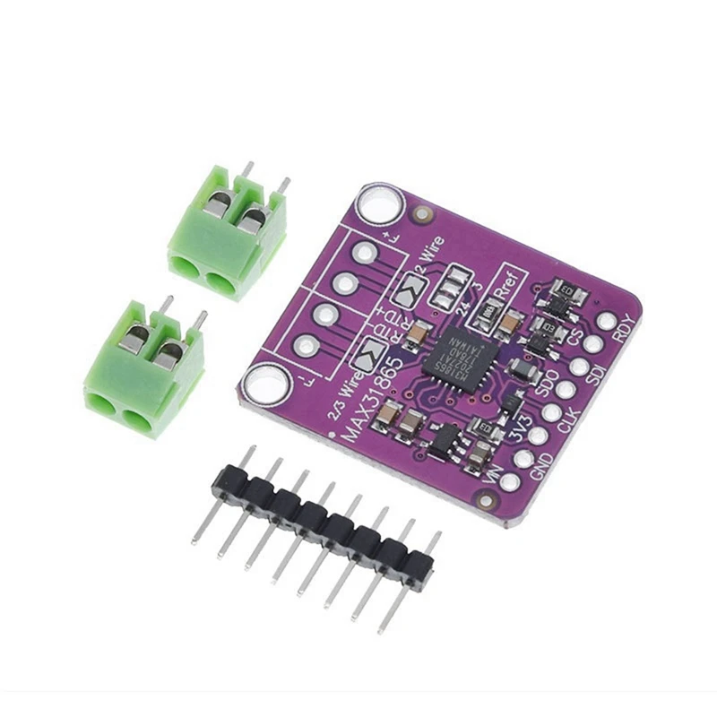 

MAX31865 PT100/PT1000 RTD-To-Digital Converter Board Temperature Sensor Module Temperature Amplifier Module