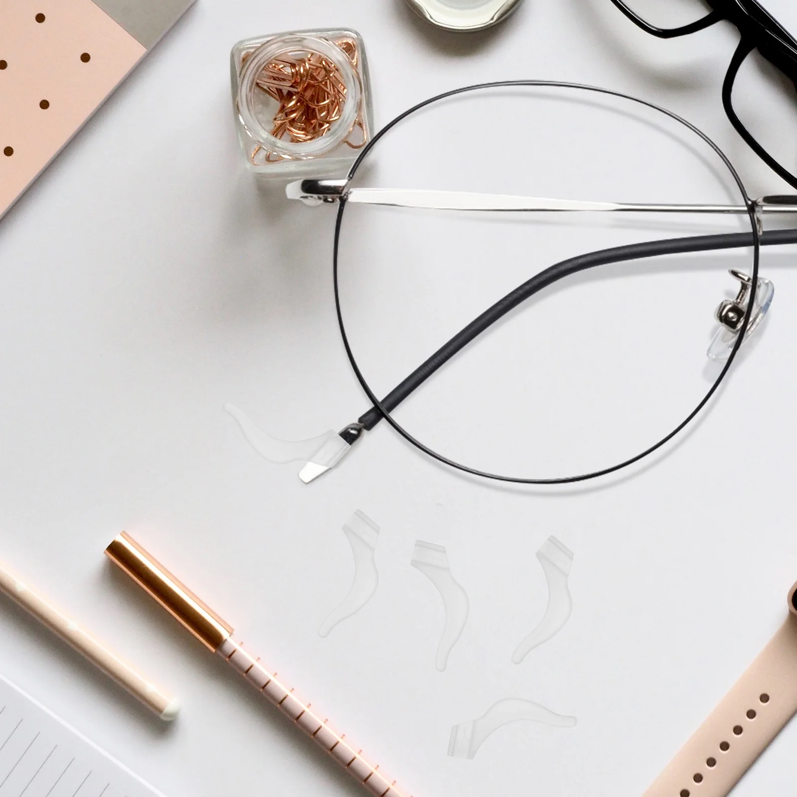 

Silicone Anti-Slip Eyeglass Tips Non-Slip Ear Pads For Sports Outdoor Glasses Repair Tool Accessory Set