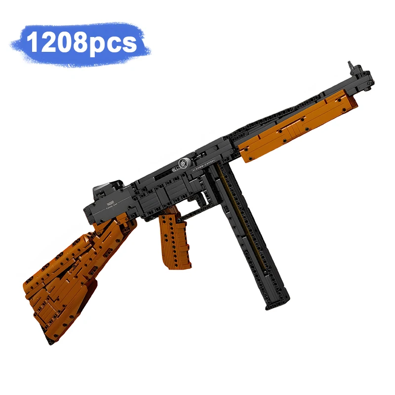 14022 TPS Machinepistool 1208 stks Gemonteerd Bouwstenen Bricks Guns Serie Model Kinderen Speelgoed Jongens Verjaardagscadeautjes