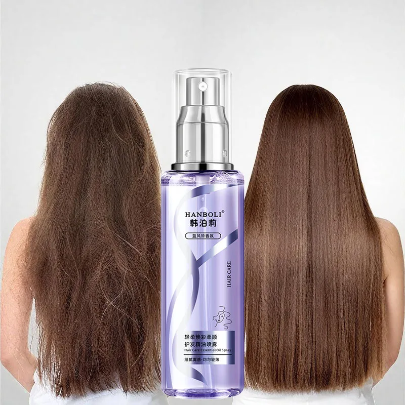 100ml Hair Essential Oil Spray for Frizzy ,Smooth & Shine Anti-frizz Smoothing Natural Reduce Dry,Curly,Wavy,Damaged Hair Care
