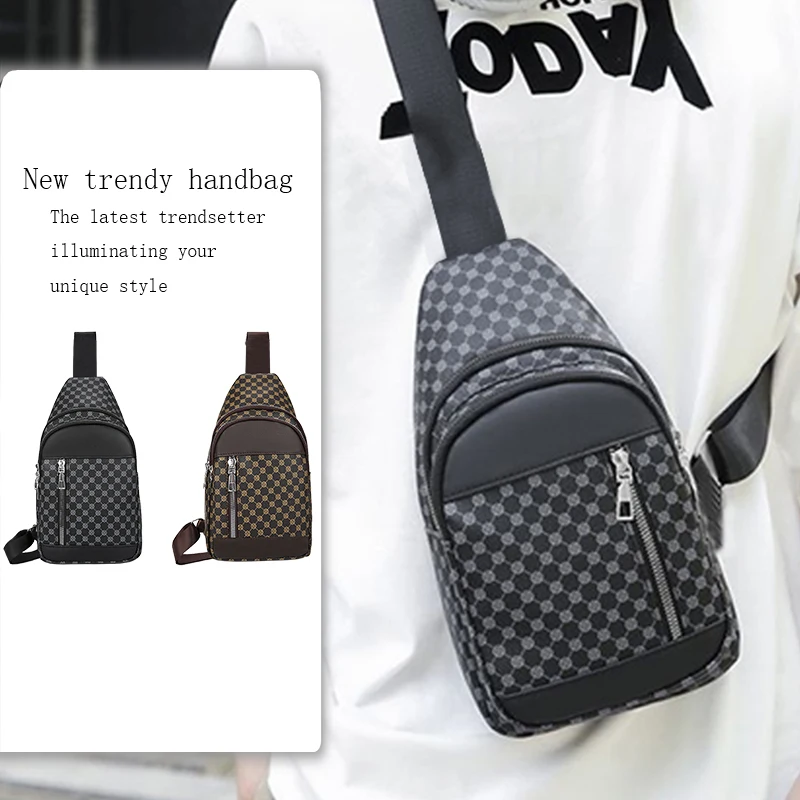 The neutral color shoulder bag for men and women is suitable for travel and has multi-functional features.