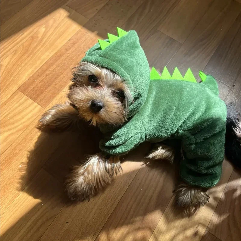 Ropa de lana para perros pequeños, disfraz para cachorros, gatos, Chihuahua, Mono para mascotas, Bulldog Francés, sudaderas con capucha para mascotas