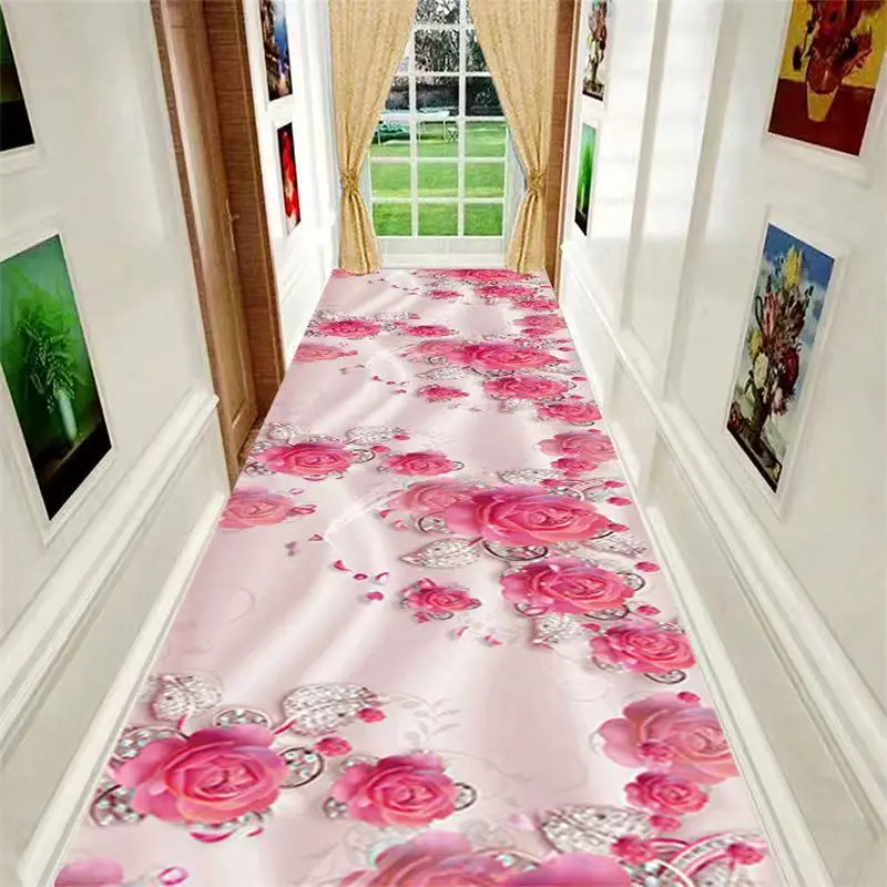 Modern Runner Long Corridor Carpets for Hallway Decoration Home Floor Mats Luxury Lobby Aisle Entryway Decor Area Rug Washable