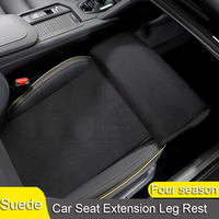 For VOLVO Volkswagen Toyota Tesla Suzuki Car Seat Extender Leg Cushion Suede Leather Leg Support Pillow Knee Pad Protector Mat