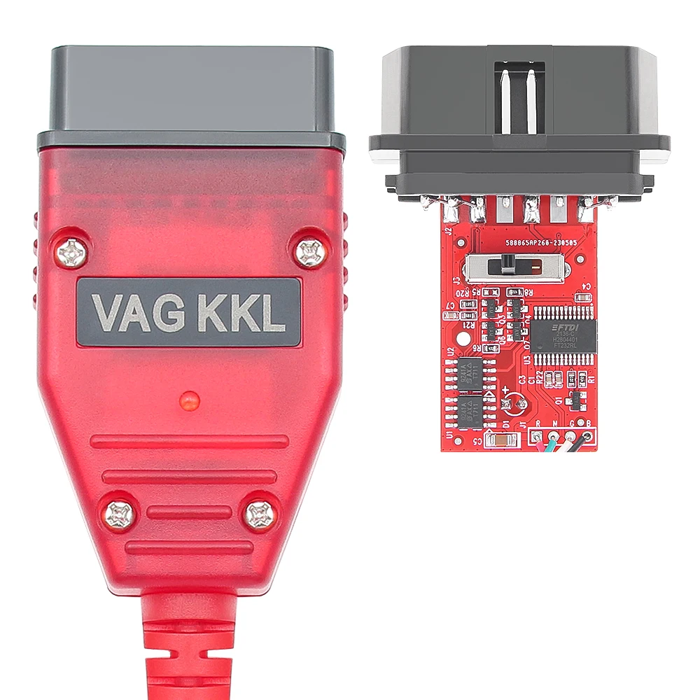 Real 9241A VAG 409.1 KKL 409 FTDI FT232RL K line OBD 2 OBD2 Car Diagnostic Tools Interface Cable For Fiat/VW/Audi/Skoda/Seat