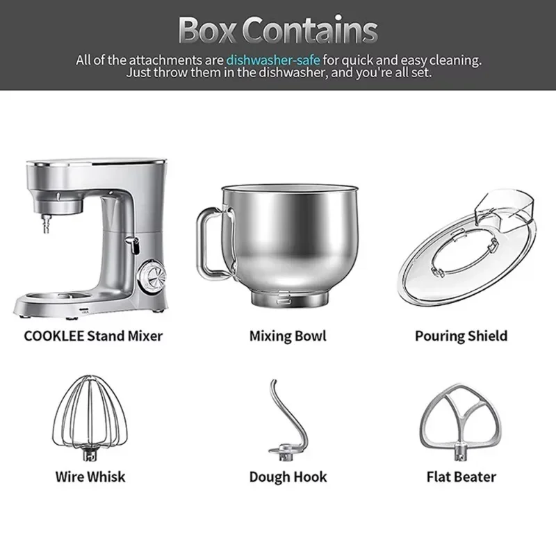 Household Stand Mixer 8L Multifunctional Cake Bread Dough Mixer Planetary Electric Home Kitchen Appliance Food Mixer