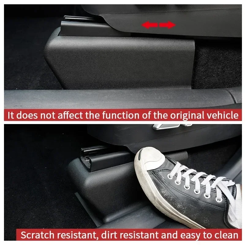 For Tesla Model Y Car Accessories Seat Bottom Wheel Anti-kick Protection Interior Modification Ornaments Cover TESLA 2020-2023