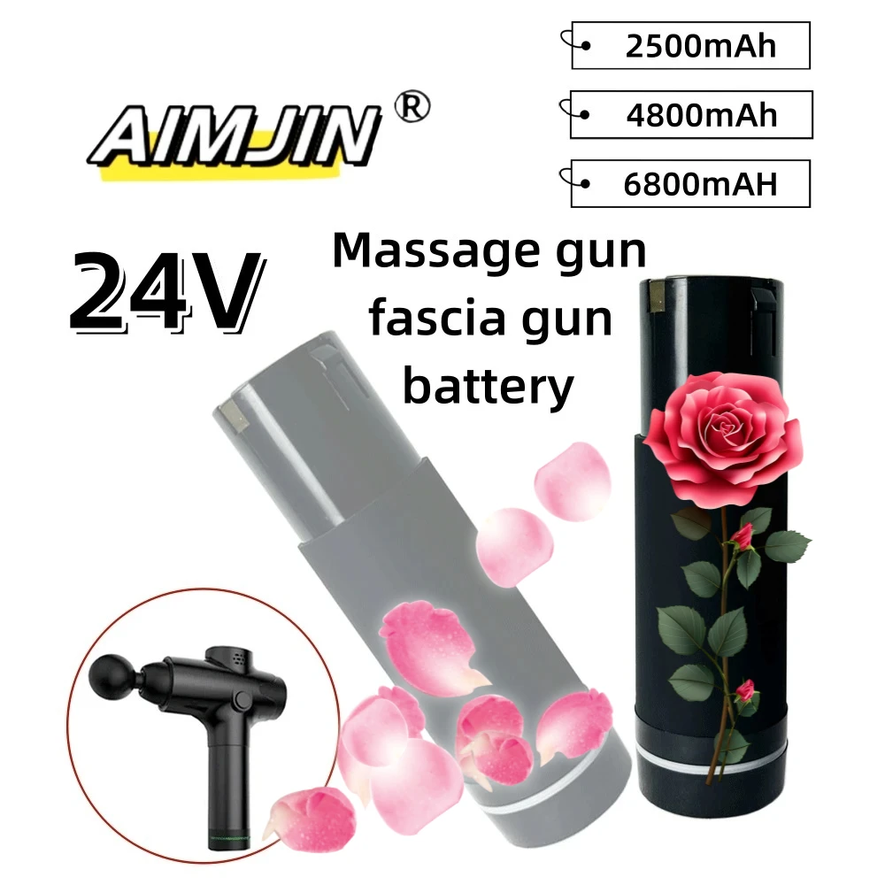 

2025 brand-new 24V 2500/4500/6800mAh Rechargeable Li-ion Battery For Replacement Massage Gun Fascia