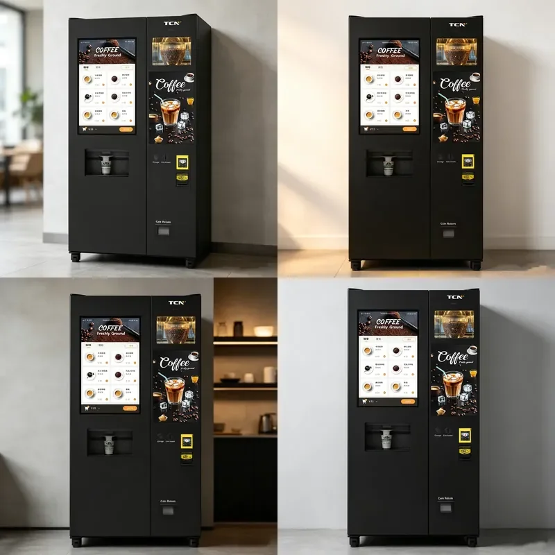 for TCN Smart Commercial Coffee Vending Machine Floor Standing Indoor Fully Automatic Hot Drink Dispenser for School Campus